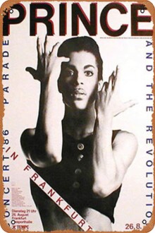 Prince Concert Poster Metal Sign