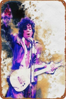 Prince Rogers Nelson Vintage Tin Poster