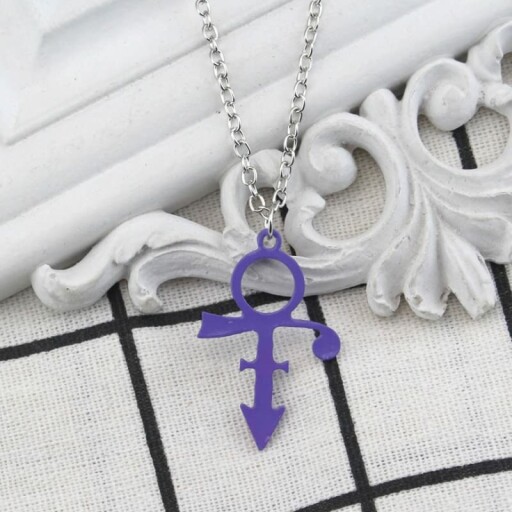 Close-up of the stunning purple color of the Purple Rain Pendant Necklace