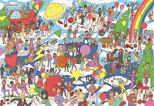 Colorful illustration of a lively party with diverse people, balloons, and a rainbow.