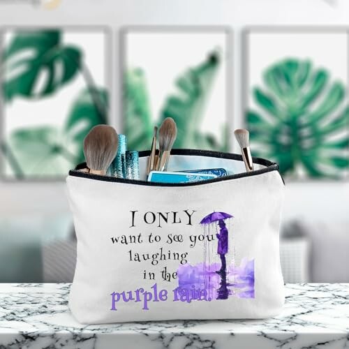 Purple Rain Makeup Bag