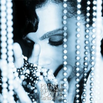 Artistic cover of Prince & The New Power Generation album featuring beads and a face.