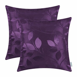 CaliTime Deep Purple Throw Pillow Covers