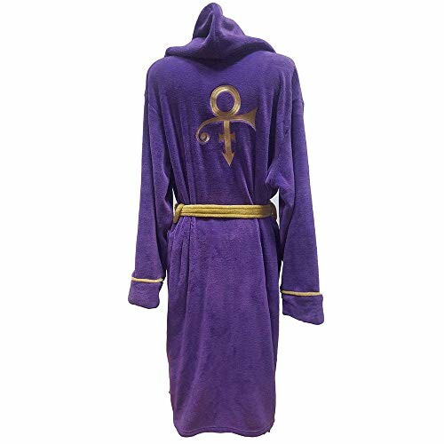 Purple robe with a gold symbol on the back and gold trim.