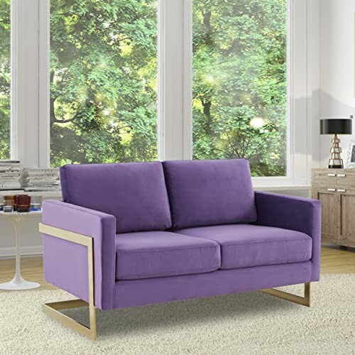 LeisureMod Lincoln Loveseat