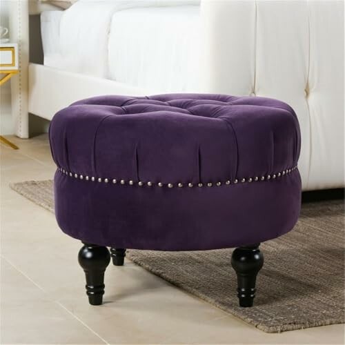 Jennifer Taylor Home Dawn Tufted Round Ottoman